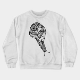 Black and White Snail Crewneck Sweatshirt